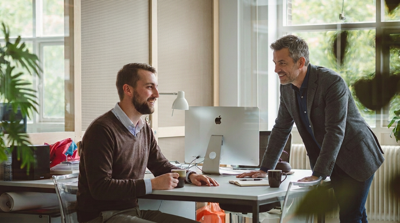 Michael Pijnenburg aan het werk