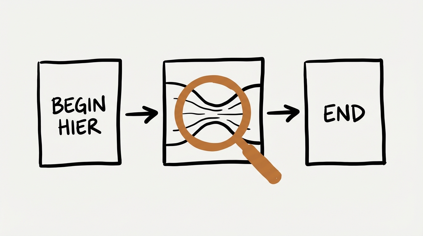 Napkin sketch: begin bij het knelpunt, niet bij AI