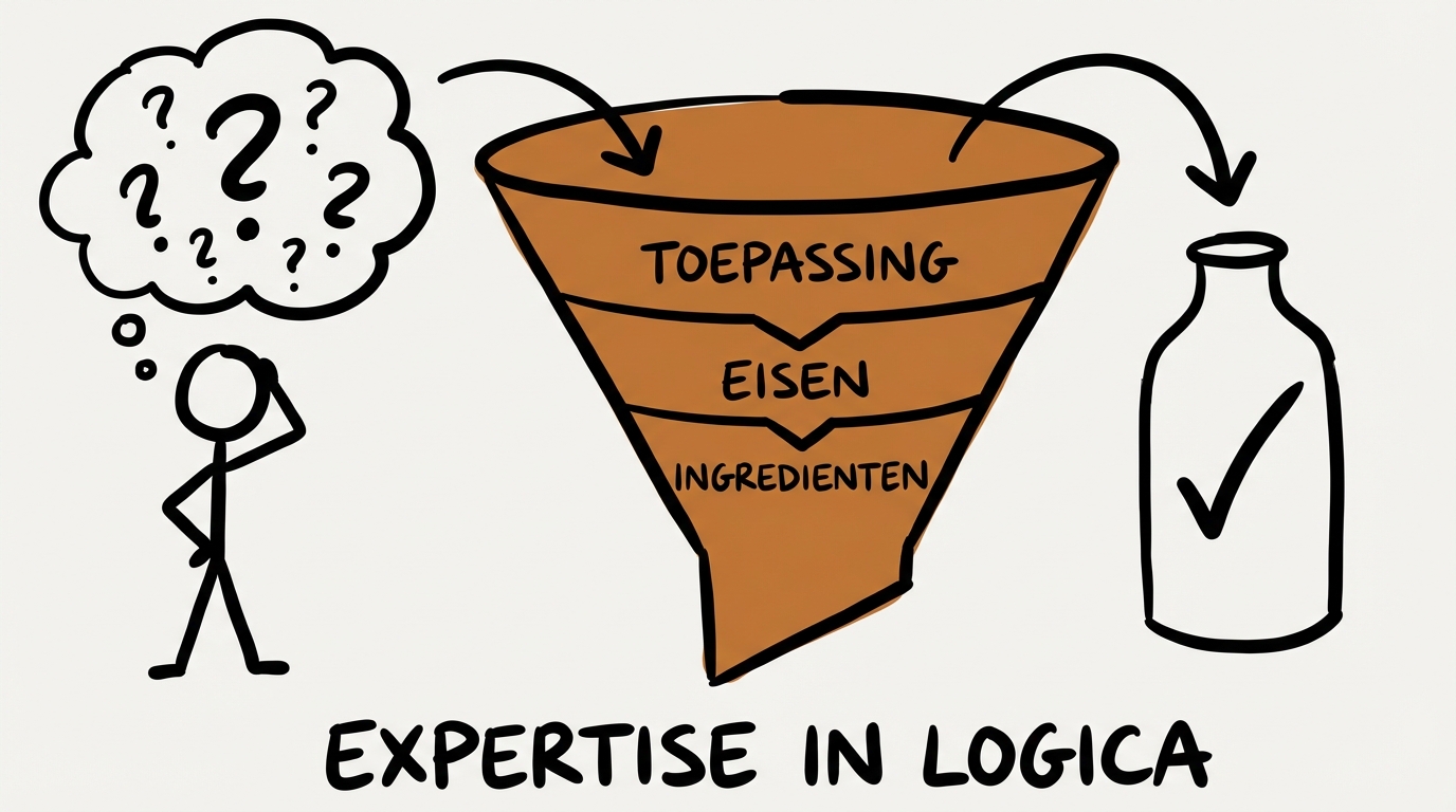 Expertise verwerkt in configuratie-logica: toepassing, eisen, ingredienten