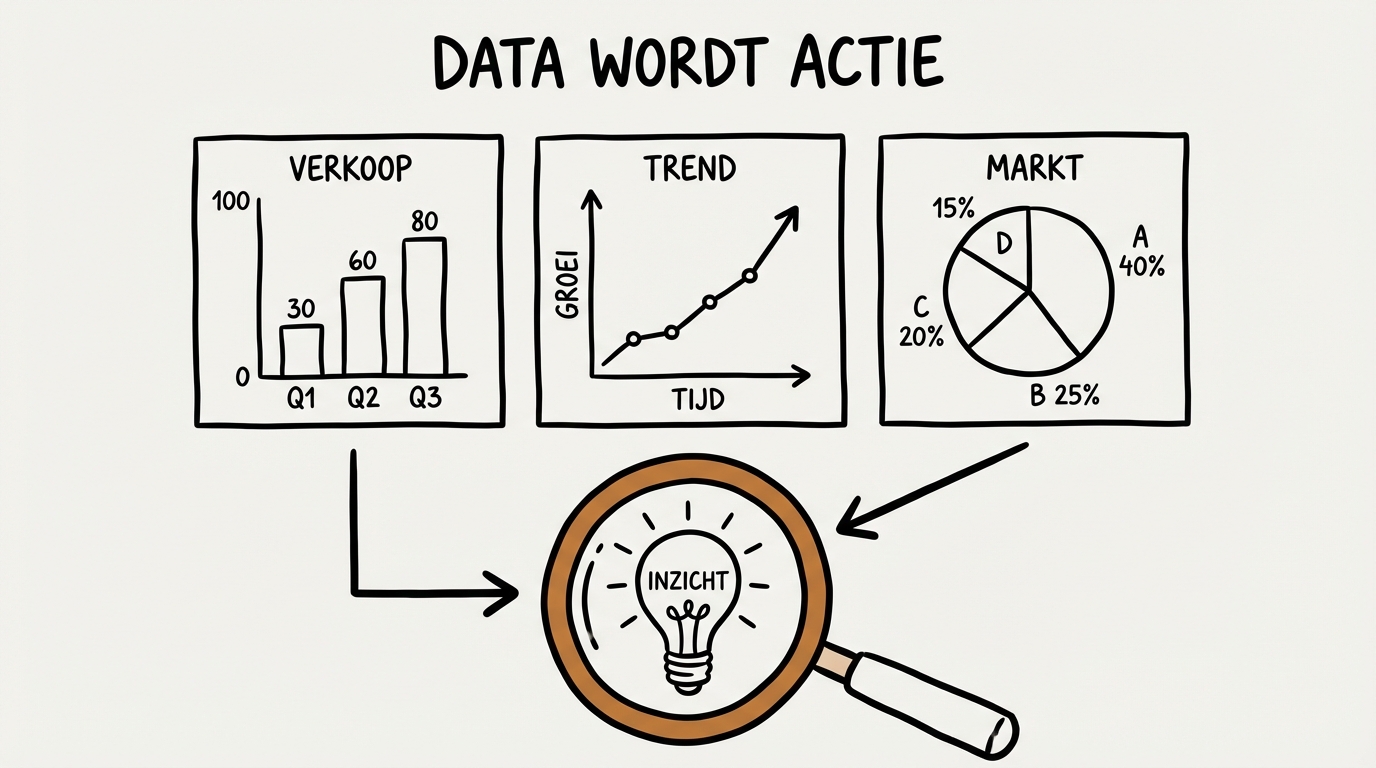 Data wordt actie: verkoop, trends en marktinzichten