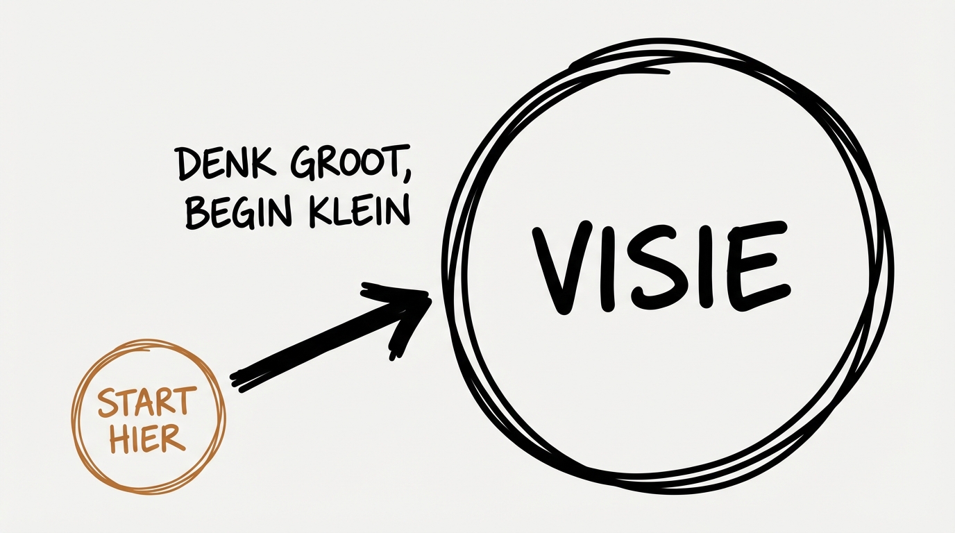 Napkin sketch: denk groot, begin klein