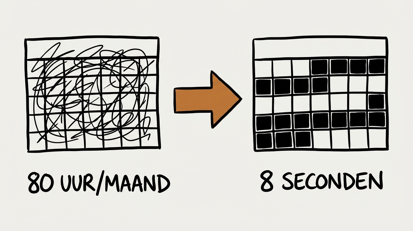 Van 80 uur per maand handmatig roosteren naar 8 seconden algoritme